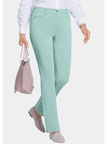 GOLDNER Kurzgröße: Leichte Baumwoll-Hose ANNA in mintgrün