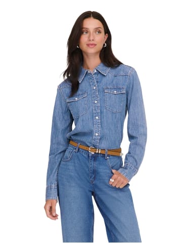 ONLY Hemd ONLCHARLIZE LS DNM SHIRT AKM in Blau