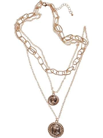 Urban Classics Urban Classics Unisex Patricia Layering Necklace in gold