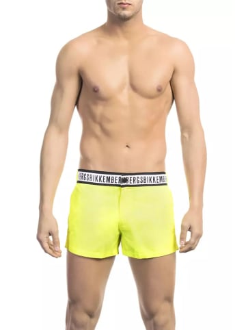 Bikkembergs Gelb Schwarz Polyamid Herren Badeanzug