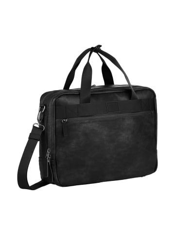 Camel Active TRACES Business Tasche mit gepolstertem Laptopfach in Schwarz