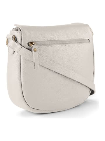 Lazarotti Bologna Leather Crossbody Umhängetasche Leder 25 cm in cream