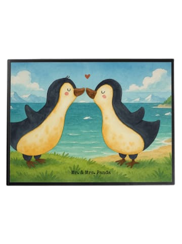 Mr. & Mrs. Panda schreibtischunterlage Pinguine Kuss Design ohne... in Weiß
