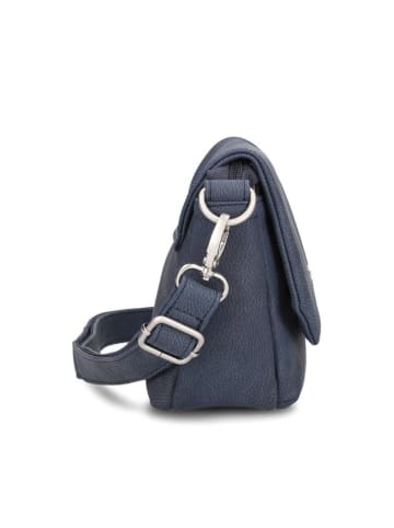 Zwei Mademoiselle.M Messenger 28 cm in nubuk blue