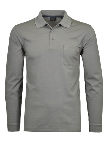 Ragman Poloshirt Langarm in Graphit