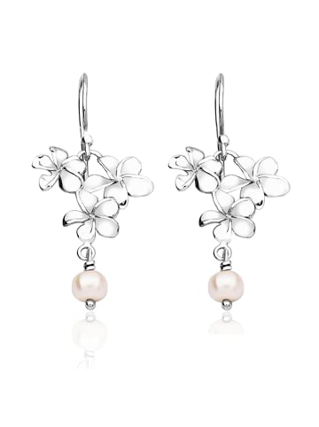 Nenalina Ohrringe 925 Sterling Silber Blume in Silber