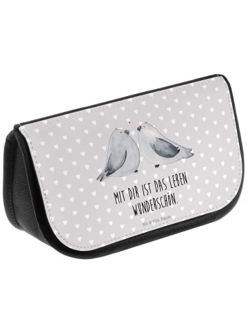 Mr. & Mrs. Panda Organizer Turteltauben Liebe mit Spruch in Grau Pastell