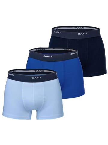 Gant Boxershort 3er Pack in Hellblau/Blau/Dunkelblau