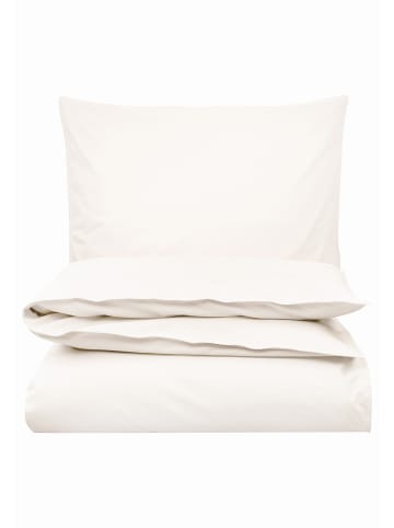 MELA Unisex Perkal Bettwäsche Set BHANU in naturweiss