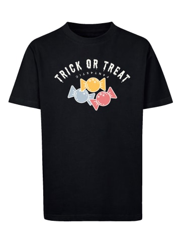 F4NT4STIC T-Shirt Trick Or Treat Halloween in schwarz