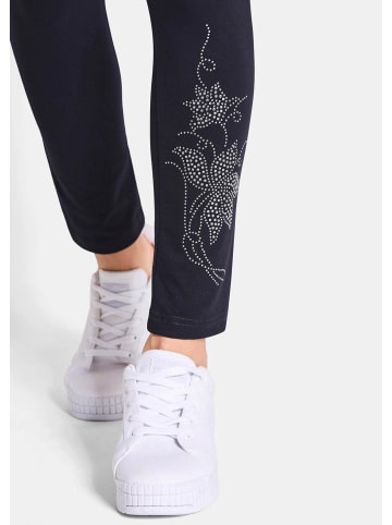 GOLDNER Leggings Bequeme Baumwoll-Leggings, 2-Stück in marine