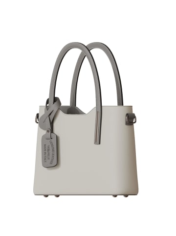 Kmisso Henkeltasche in Beige/taupe - Grau