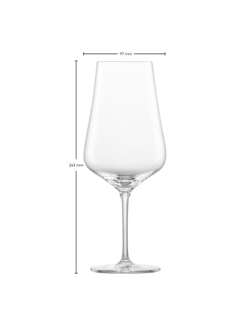 Zwiesel Glas 2er Set Bordeaux Rotweingläser Bouquet 660 ml in transparent