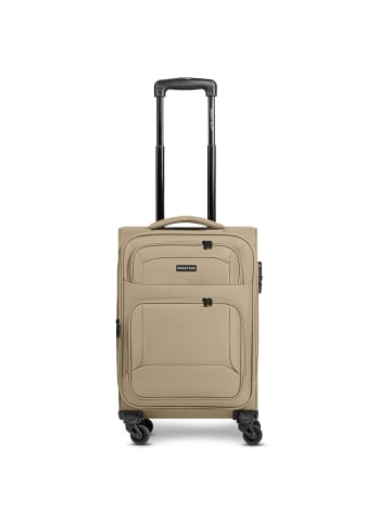 Smartbox Edition 04 4 Rollen Kabinentrolley 57 cm mit Dehnfalte in beige