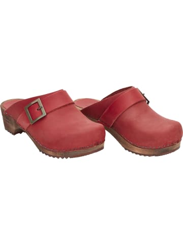 Sanita Comfortwear Clog "Wood-Urban Open" in Rot