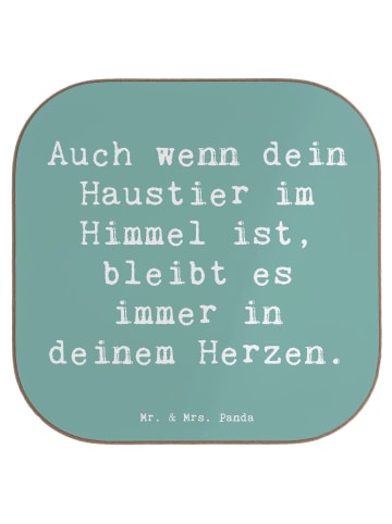 Mr. & Mrs. Panda Untersetzer Tasse Spruch Trauerbewältigung Haus... in Meeresbrise