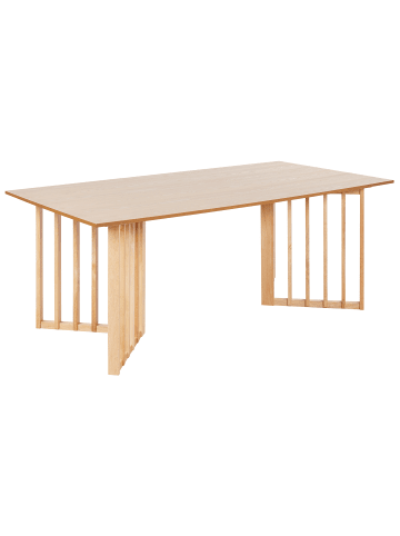 Beliani Esszimmertisch LEANDRA in Braun - (W) 100 x (H) 77 x (L) 200 cm