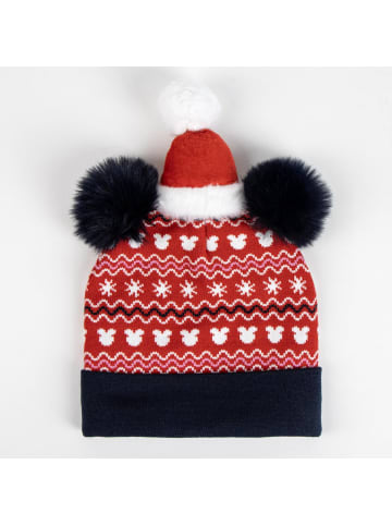 Disney Disney Minnie Christmas-Mütze für Kinder Beanie Wintermütze in Rot