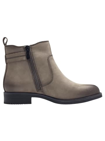 Tamaris WIDE FIT Chelsea Boot in STONE NUBUC