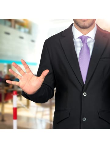 relaxdays Absperrpfosten in Rot-Weiß - (B)28 x (H)82 x (T)28 cm