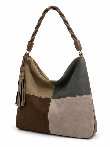 collezione alessandro Schultertasche " Patchwork " in grau