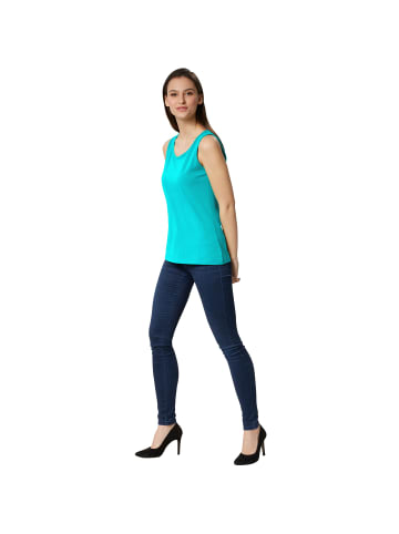 tectake Einfarbiges Damen Top, türkis