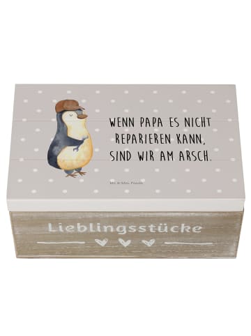 Mr. & Mrs. Panda Aufbewahrungsbox Wenn Papa es nicht reparieren ... in Grau Pastell