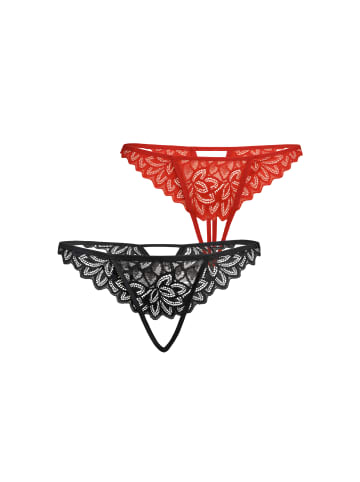 Teyli Ouvert Tanga mit floraler Spitze Lossi in mehrfarbig
