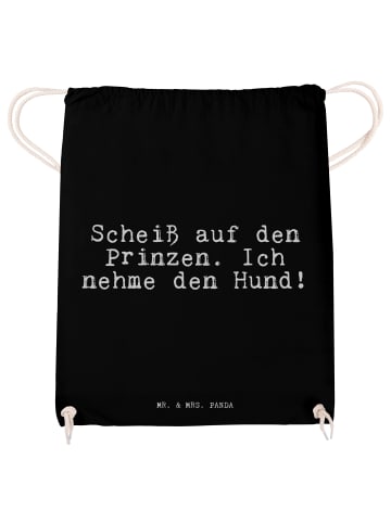 Mr. & Mrs. Panda Jutebeutel Problem auf den Prinzen.... mit Spruch in Schwarz