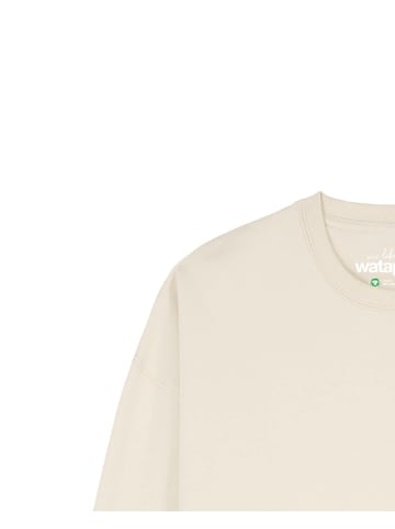 wat? Apparel Sweatshirt Good Vibe in Natural Raw