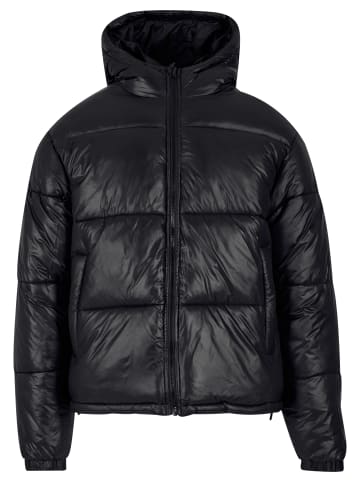 Urban Classics Urban Classics Shiny Puffer Jacket With Hood in black