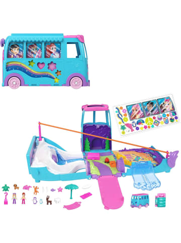 Mattel Polly Pocket Mikropuppen + umwandelbarer Camper Accessoires Spielset JCC22 3+
