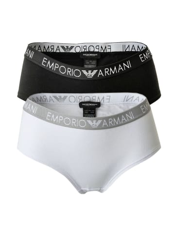 Emporio Armani Panty 2er Pack in Schwarz/Weiß