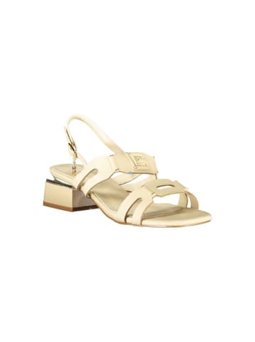Laura Biagiotti Beige Polyurethan Damen Sandale