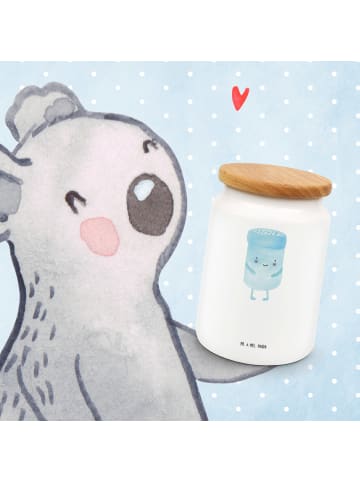 Mr. & Mrs. Panda Teedose Beste Freunde Salz mit Spruch in Weiß