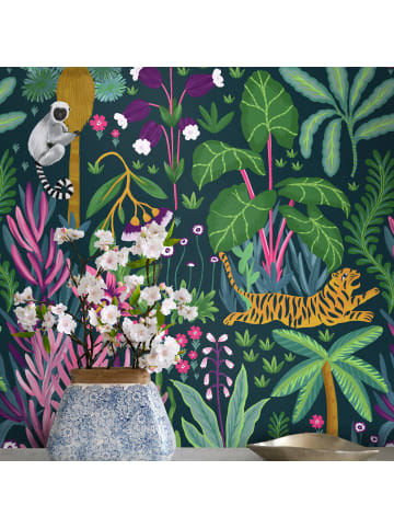 WALLPAPERS4BEGINNERS Tapete Dschungel in Grün - (W) 200 × (L) 280 cm