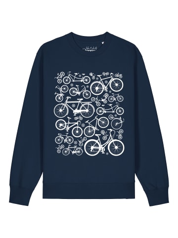 wat? Apparel Sweatshirt Fahrräder in Dunkelblau