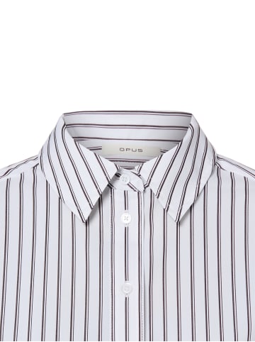 OPUS Hemdbluse Fapo in weiß schoko - 0001