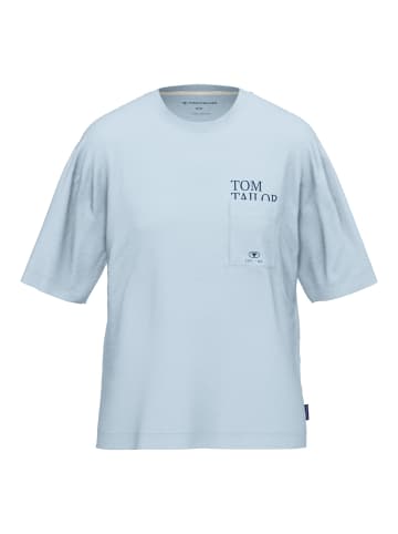 Tom Tailor T-Shirt Kilkenny in blau-hell-uni