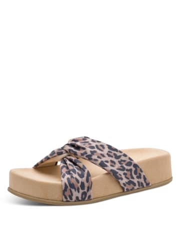 Marco Tozzi Plateau Pantoletten in Beige