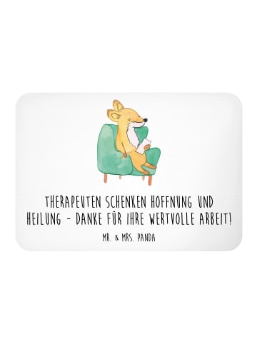 Mr. & Mrs. Panda Magnet Therapeut Dankeschön mit Spruch in Weiß