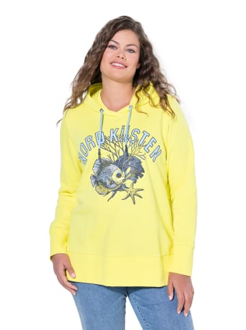 LAURASØN Sweatshirt in neon gelb