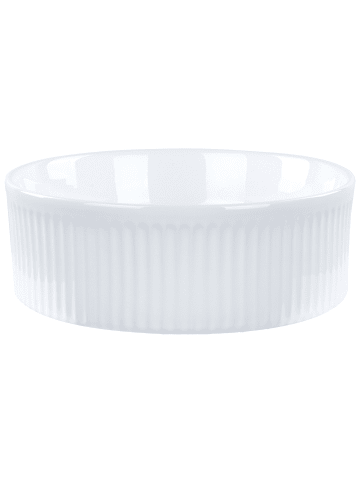 Beliani Waschbecken GELDO in Weiß - (W) 37 x (H) 13 x (L) 37 cm