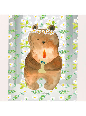 Mr. & Mrs. Panda Glaslaterne Bär Kommunion ohne Spruch in Transparent