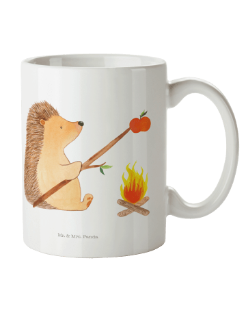 Mr. & Mrs. Panda Plastikbecher Igel Grillen ohne Spruch in Weiß