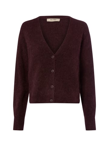 Mos Mosh Strickjacke MMThora in aubergine - 0002