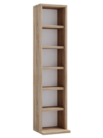 VCM Holz CD DVD Stand Aufbewahrung Deko Regal Elementa in Sonoma-Eiche