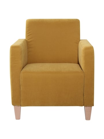 others SESSEL Karol Bezug Veloursstoff Buche natur / mais