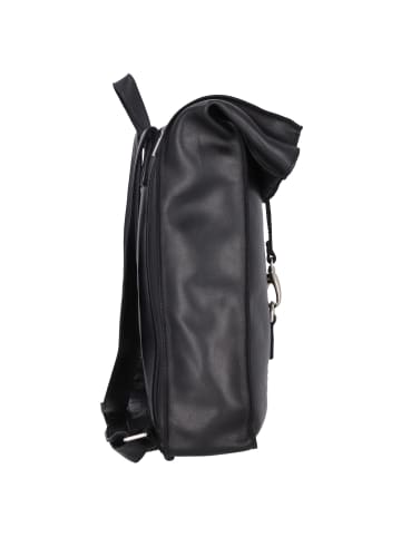 Cowboysbag Kirkby Rucksack Leder 38 cm Laptopfach in black