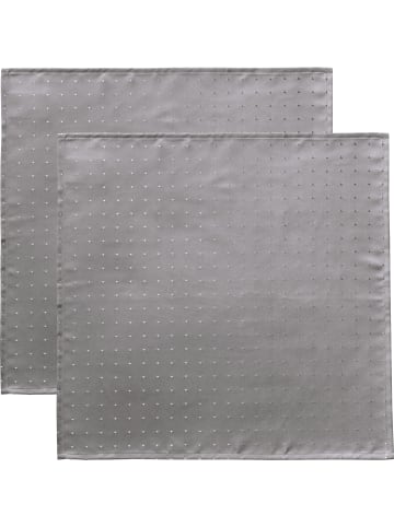 Curt Bauer Jacquard, Baumwollmischung Serviette 2er-Pack Petito in silber